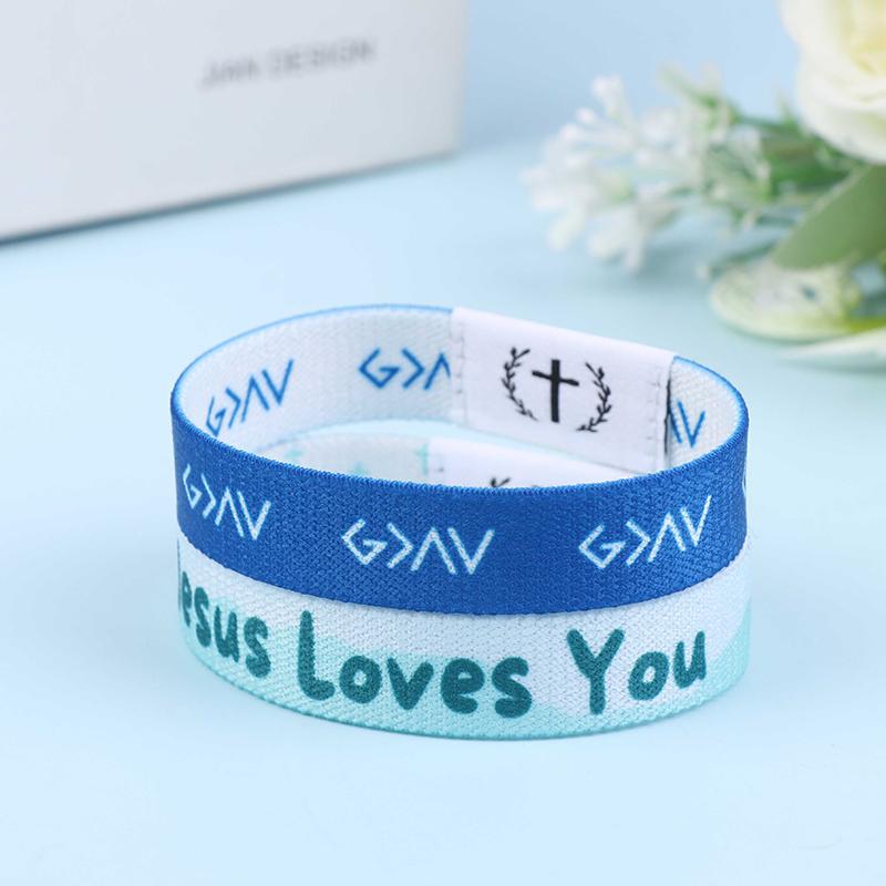 Wearable Bible Bracelet Religious Bracelets Christian Daily Bible Verse Bracelet With Nfc Rfid Elastic Wristband