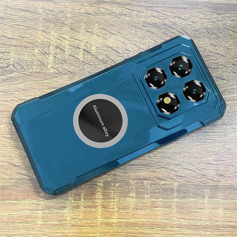 עבור Oukitel WP60 5G נרתיק קשיח לטלפון שקוף עמיד בפני זעזועים עם מחזיק טבעת לניווט ברכב עבור כיסוי טלפון Oukitel WP60 5G