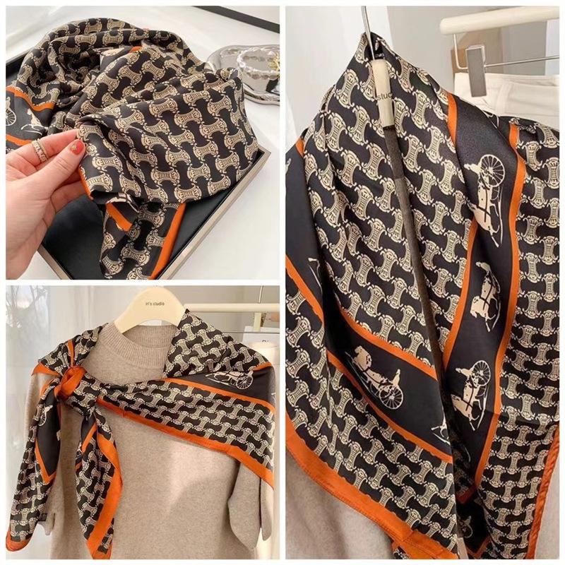 Nice Small Scarf Korean Ins Style All-match Fashion Summer Decorative Square Tie Hair Band Thin