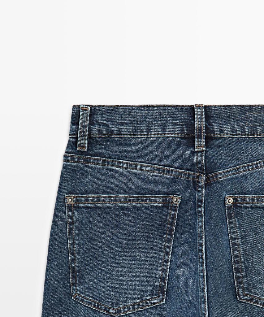 Masimodutti Mid-Waisted Straight Fit Jeans