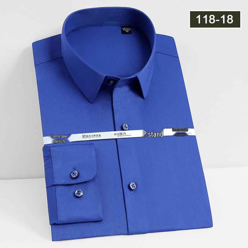 Unisex Long Sleeve Bamboo Fiber Non-Iron Shirt - High Drape and Elastic, Available In Stock.