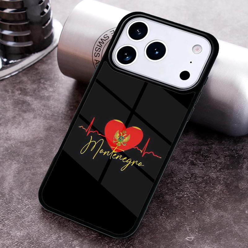 Montenegro Flag Phone Case for iPhone 17 16 15 Pro Max Air 14 13 12 11 Plus Shockproof Capa Cover