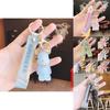 Crystal Glass Bear Doll Keychain Acrylic Car Pendant Bag Accessory