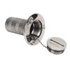 Deck Filler 316 Stainless Steel Right Angle 1.5 Inch Boat Filler Hardware with Key for Yacht Ship DIESEL