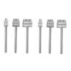 3PCS Leather Punch Tool 6mm 2/4/6 Prong Leather Craft Tools DIY Row Circular Cut Hole Stitched Hole Spacing Hand Tool