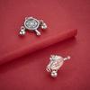 S925 Sterling Silver Six-Character Mantra Fu Pendant & Rattle for DIY Beading, Weaving Rope Bracelet or Necklace