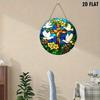 2D Flat Acrylic Pigeon Flower Design, Indoor and Outdoor Decoration - No Battery/electricity Required, Free Day Decoration, Shop Decoration, Durable