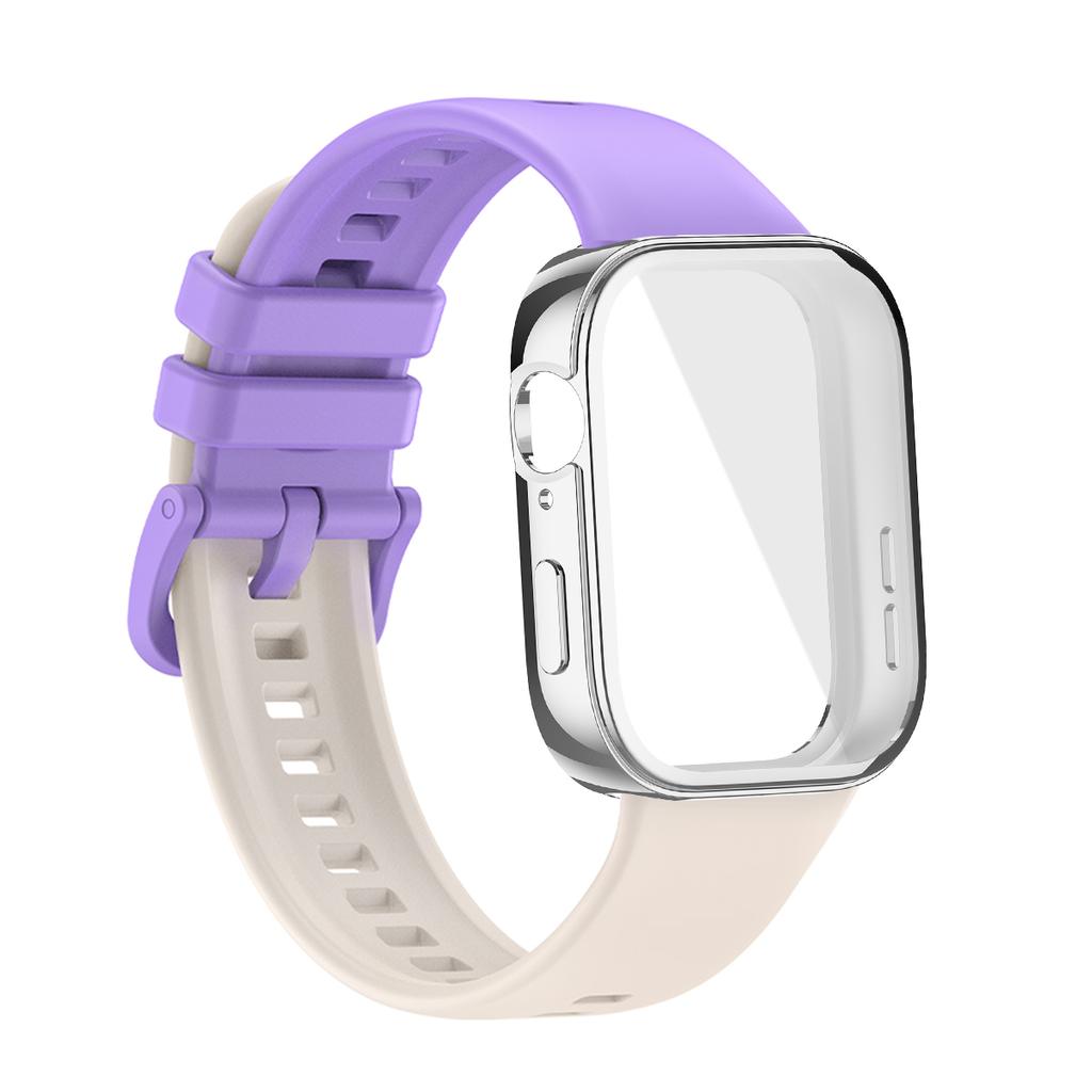 Für Huawei Watch Fit 3 Armband Weiches Silikon Sportuhrband + TPU Weiche Hülle Atmungsaktives Smartwatch Armband Für Huawei Fit3 Correa