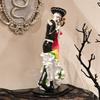 Day of the Dead Skeleton Dancing Statue Creative Resin Holiday Sculpture for Festive Decoration Ornament