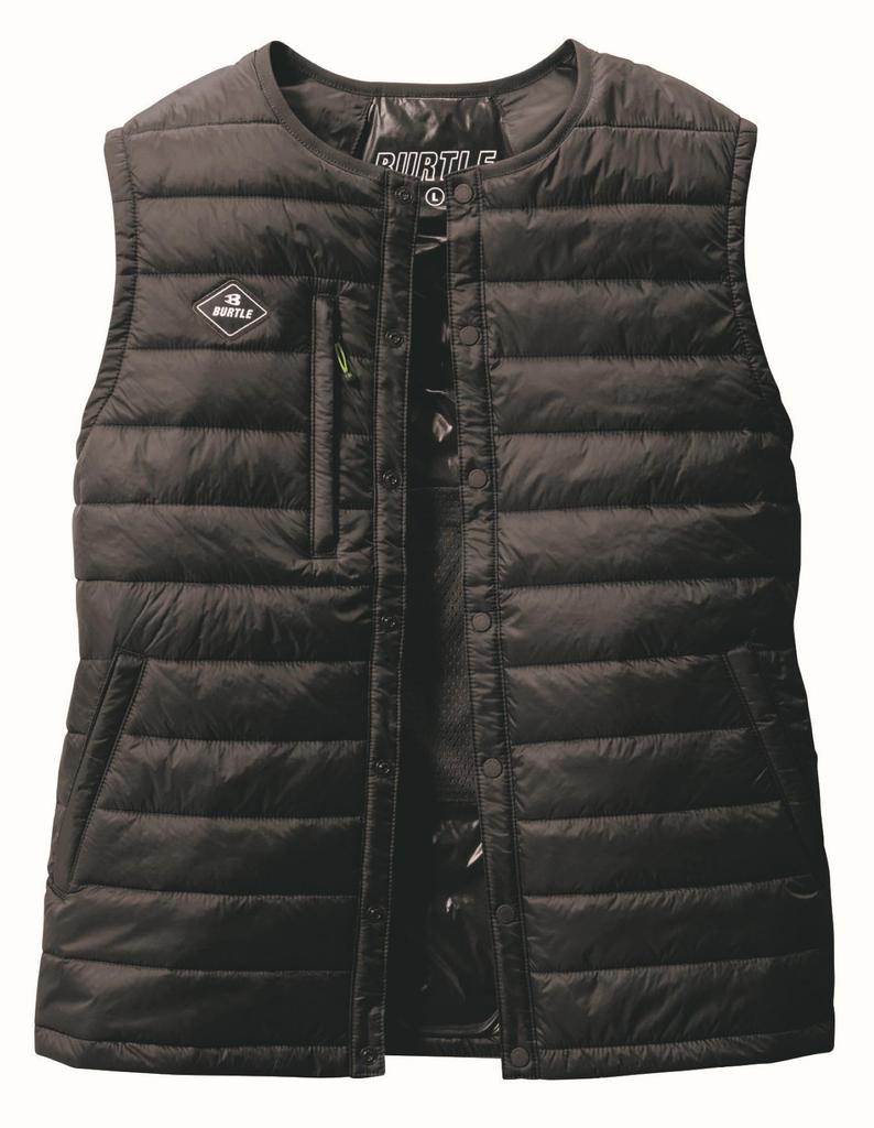 BURTLE Down Vest for Size 35 L (Unisex) Fall/Winter, Black, 3254,