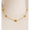 Yhpup Trending Stainless Steel Flower Chain Collar Necklace for Women Waterproof Attractive Casual Jewelry Wholesale 2025