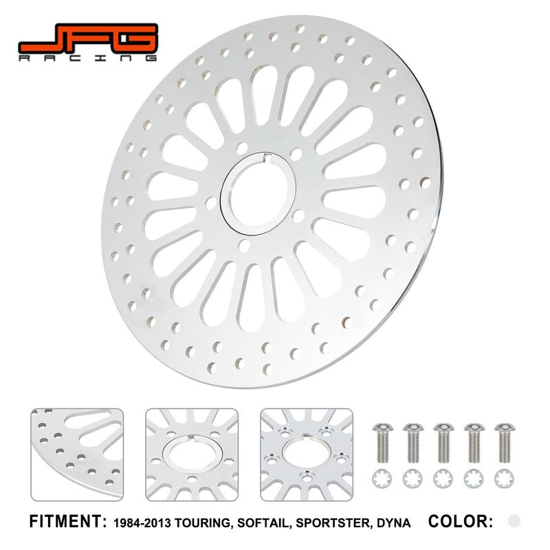 Chrome Plating Front Rear Brake Disc Rotor Stainless Steel For Harley TOURING SOFTAIL SPORTSTER DYNA Motorcycles Accessories