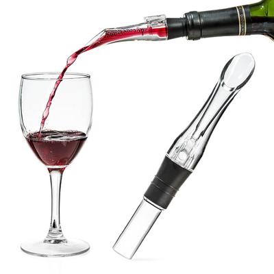 1Pc Red Wine Aerator Pourer Spout Quick Aerating Pourer Pump Decanter Portable Wine Filter