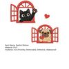 Light Switch Plate Stickers Dog Window Cute Cat Decorative