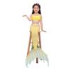 Costume da bagno da sirena per bambini, top a fascia da sirena, coda di pesce, vestito da principessa per bambine