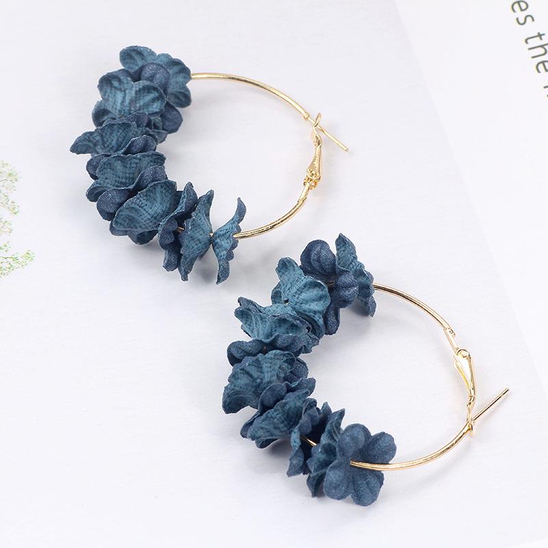 

Корейские летние серьги с лепестками цветов для женщин