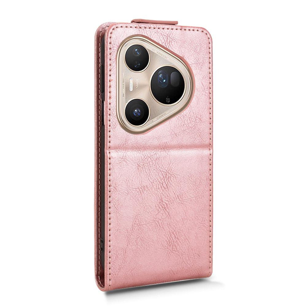 For Huawei Pura 80 Ultra Stand Case Magnetic Clasp Vertical Flip Leather Phone Cover with Card Holder