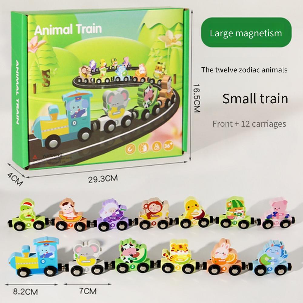 Magnetische Zahlenzug Spielzeug für Kinder, Pädagogische Magnetische Bausteine, Steckspielzeug für Kleinkinder Jungen Mädchen Alter 1-6
