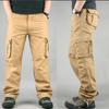American Retro-Style Trendy Outdoor Workwear Casual Pants For Men, Loose, Durable, Straight-Cut, Multi-Pocket, Versatile Long Pants