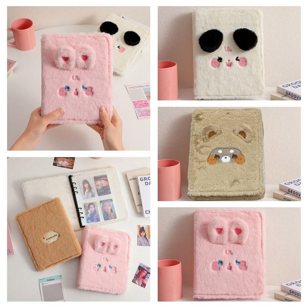 Innenseiten Nachfüllen Katze Bär Karten Albumhülle Fotokartenhalter Plüsch Binderhülle Fotoaufbewahrung