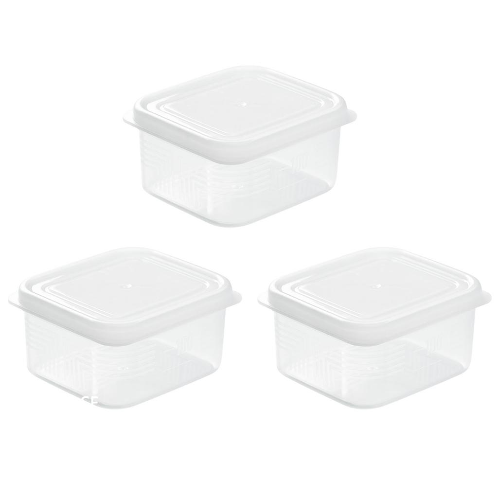 3pcs Freezer Containers with Lids for Food Storage 200ml Reusable Food Storage Containers Boxs Prep