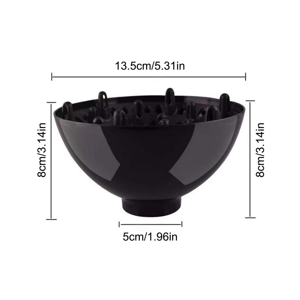 

new Diffuser For Blow Dryer Hairdryer Replacement Universal Stereotype Hair Head Diffuser Adjustable From 1.4-inch To 2.6-inch чорний