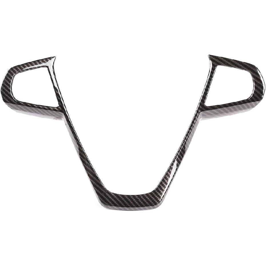 ABS Car Interior Steering Wheel Frame Cover Trim Sticker for BMW 3, 5, 7, 6 Series GT X3 X5 X7 G01 G05 G07 G20 G30 G11 Luxury 2019-2020 (Carbon