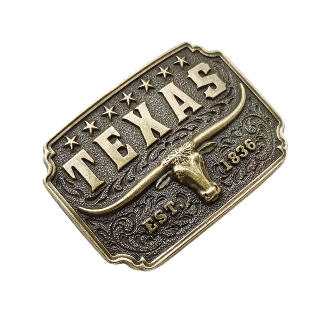 Longhorn Bull Belt Buckle Western Cowboy Belt Buckle Western Rodeo Bull Buckle Replacement for (38-40 Mm) Wide Belt