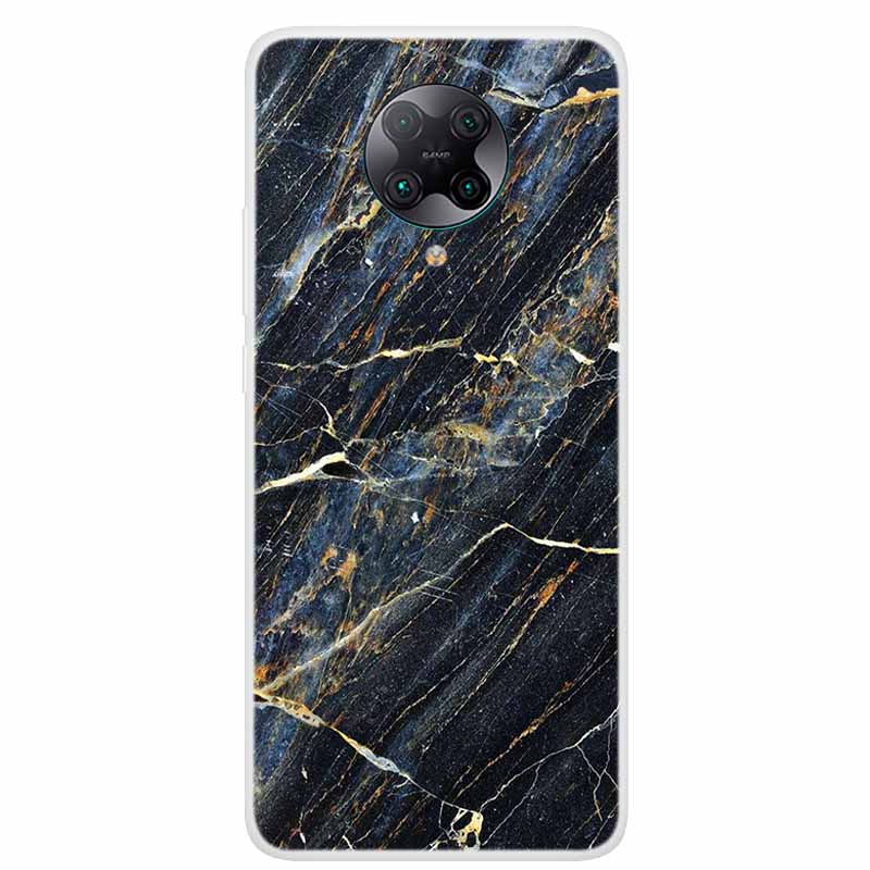 For Poco F2 Pro Case 6.67'' Clear Marble Soft TPU PocoF2 Pro F 2 F2Pro Phone Cover For Xiaomi Poco F2 Pro Shells Cartoon Fundas