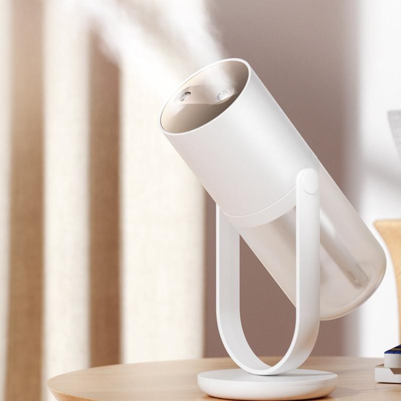 

450ML Portable Desktop Air Humidifier Large Capacity Car Office Aroma Diffuser Double Spray Fog Rotary Humidification Device