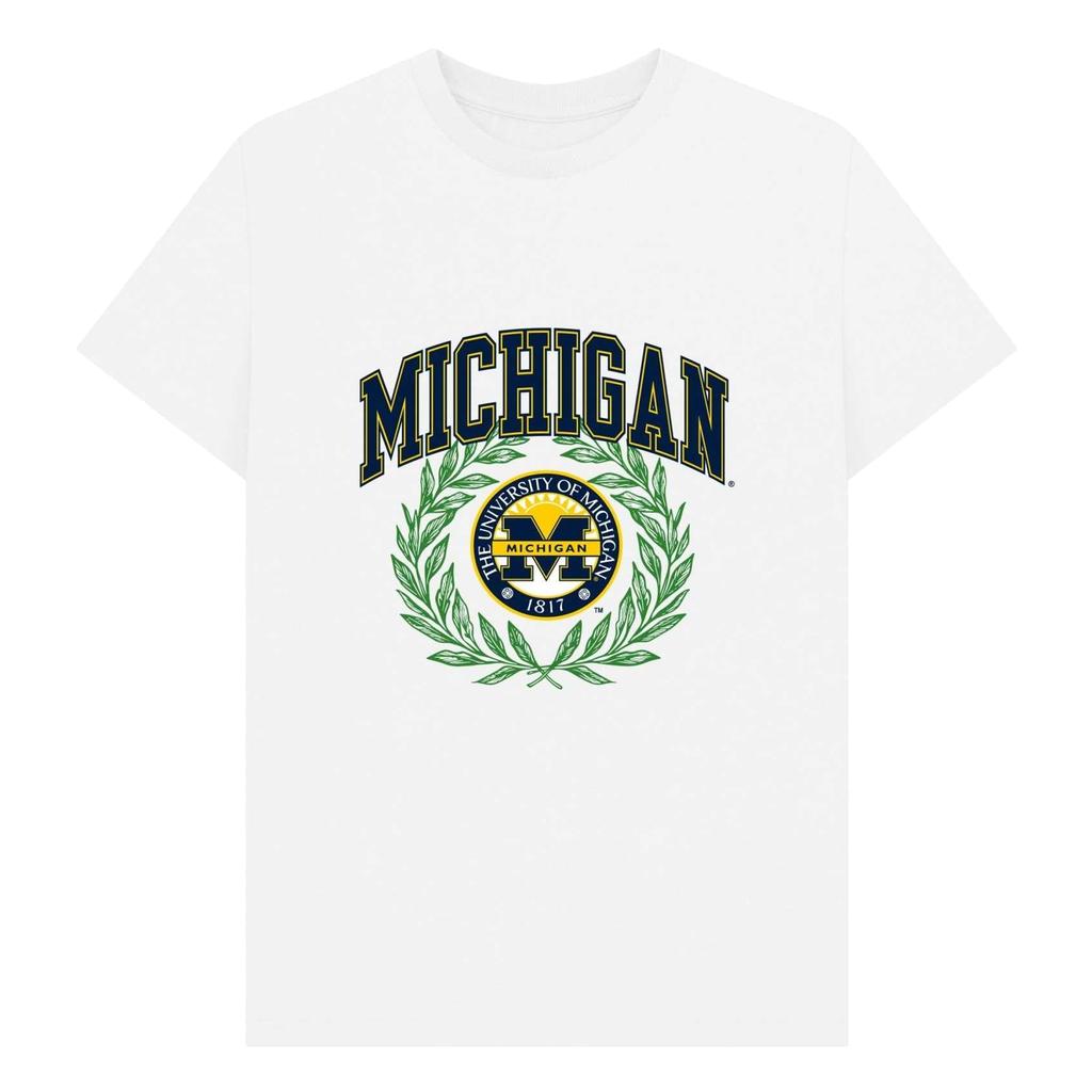 Park Fields Unisex Adult Wreath University of Michigan T-Shirt