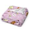 Rilakkuma Korilakkuma Cute Bear Knitted Blankets Flannel Kiiroitori Cartoon Ultra-Soft Throw Blanket Outdoor Quilt Multifunction