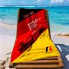 Formula Race Poster Customize Text Beach Towel Quick-Dry Soft Microfiber Portable for SwimmingBeachCamping Travel Beach AccessoriesGym