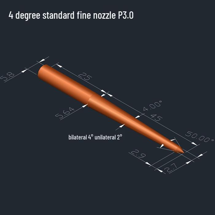 Extra Long EDM Electrode Rod for Submarine Gate Injection - Purple and Tungsten Copper