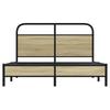 Bed Frame without Mattress 120 x 200 cm Sonoma Oak Wood Based Material