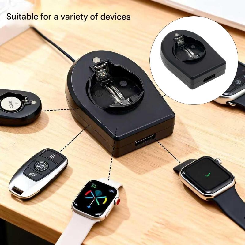 Universal USB C LIR2032 Battery Charger With Fast Charging And Overcharge Protections