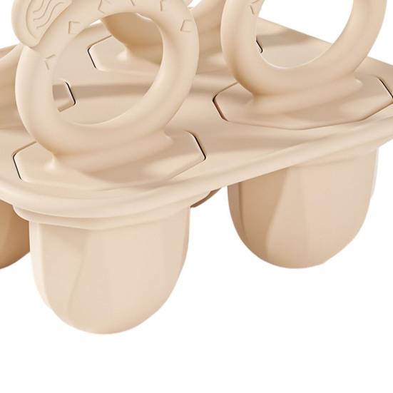 Silikon Baby Tenningsispinneform BPA-fri Fryserbrett for Frukt Yoghurt Tåler Oppvaskmaskin Morsom Tyggeleke