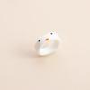 Personality Cute Animal Women Korean Chick Acrylic Fashion Jewelry Frog Finger Rings Resin Ring