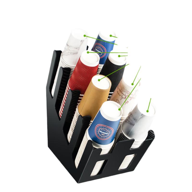 8-Compartment Slanted Disposable Cup Holder