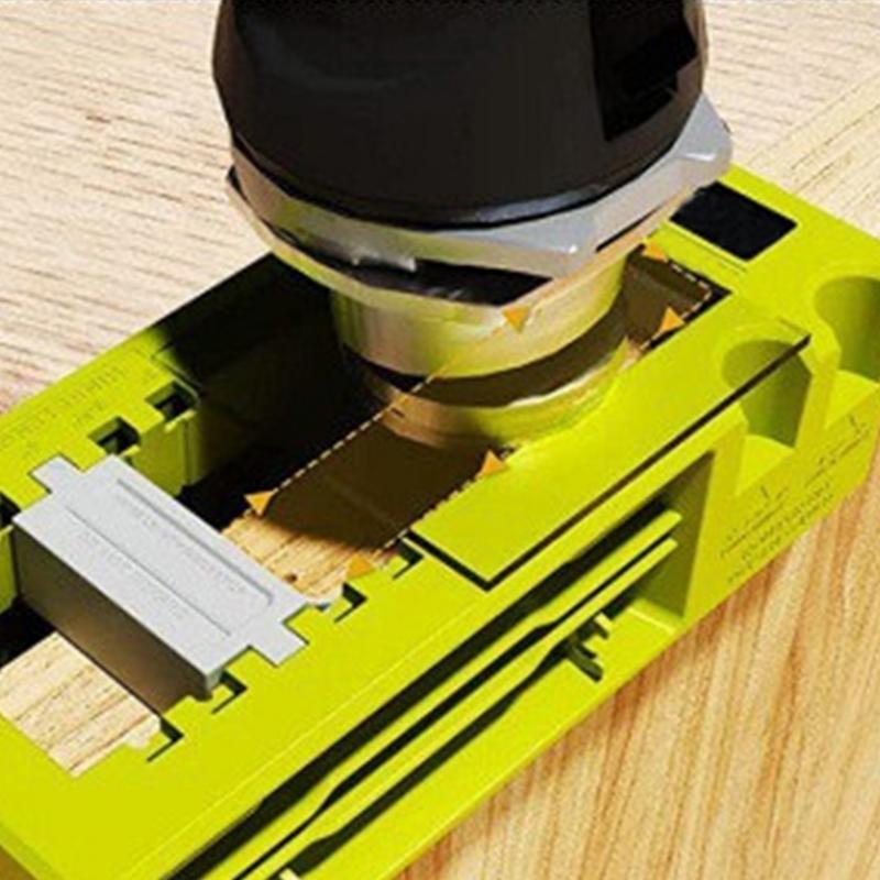 Door Hinge Mortiser Router Hinge Jig Door Latch Installation Kit Chiseling Hinge Mortiser Adjustable Scoring Power Tool For Door