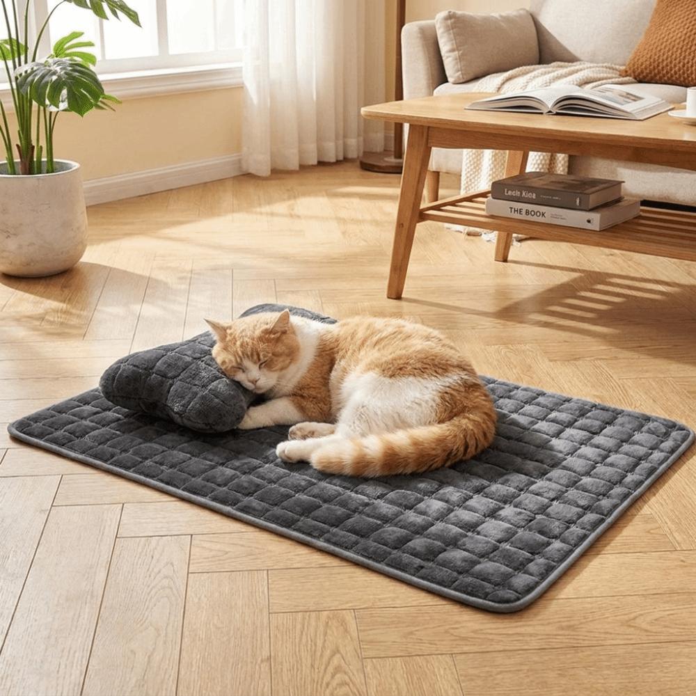 Warm Pet Sofa Bed Thicken Cat Sleeping Nest Anti Scratch Flannel Pet Sleeping Mat for Kitten Puppy