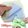 Microfiber Cleaning Cloths for Glasses Phone Screens Jewelry Random Colors Thick Soft Cleaning Wipes for Maintenance & Polishing