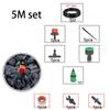 5M Drip Irrigation Set Micro Sprinklers Spray 4/7 Water Cooling Moisturizer Auto Watering System Kit DIY Garden Tools