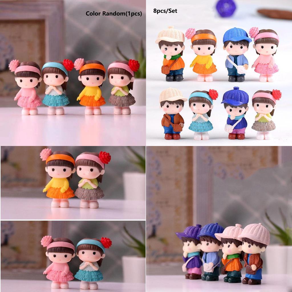 Realistic Miniature Couple Figurines Perfect For Enchanting Garden Landscapes