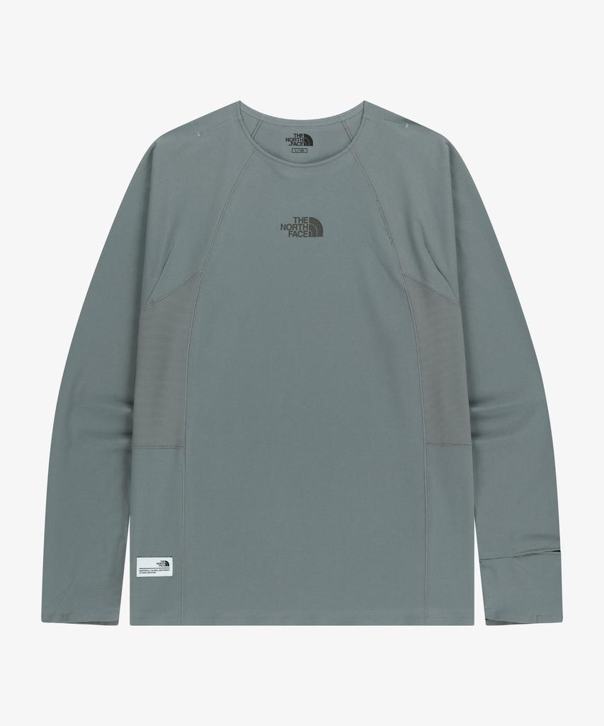 Noseupeiseu Nt7Tr53K Speedon Long Sleeve Round Neck Tee Gray