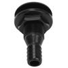 Multi-size Boat Through Hull Connector ABS Plastic Drain Outlet Thru Hull Fitting  Marine