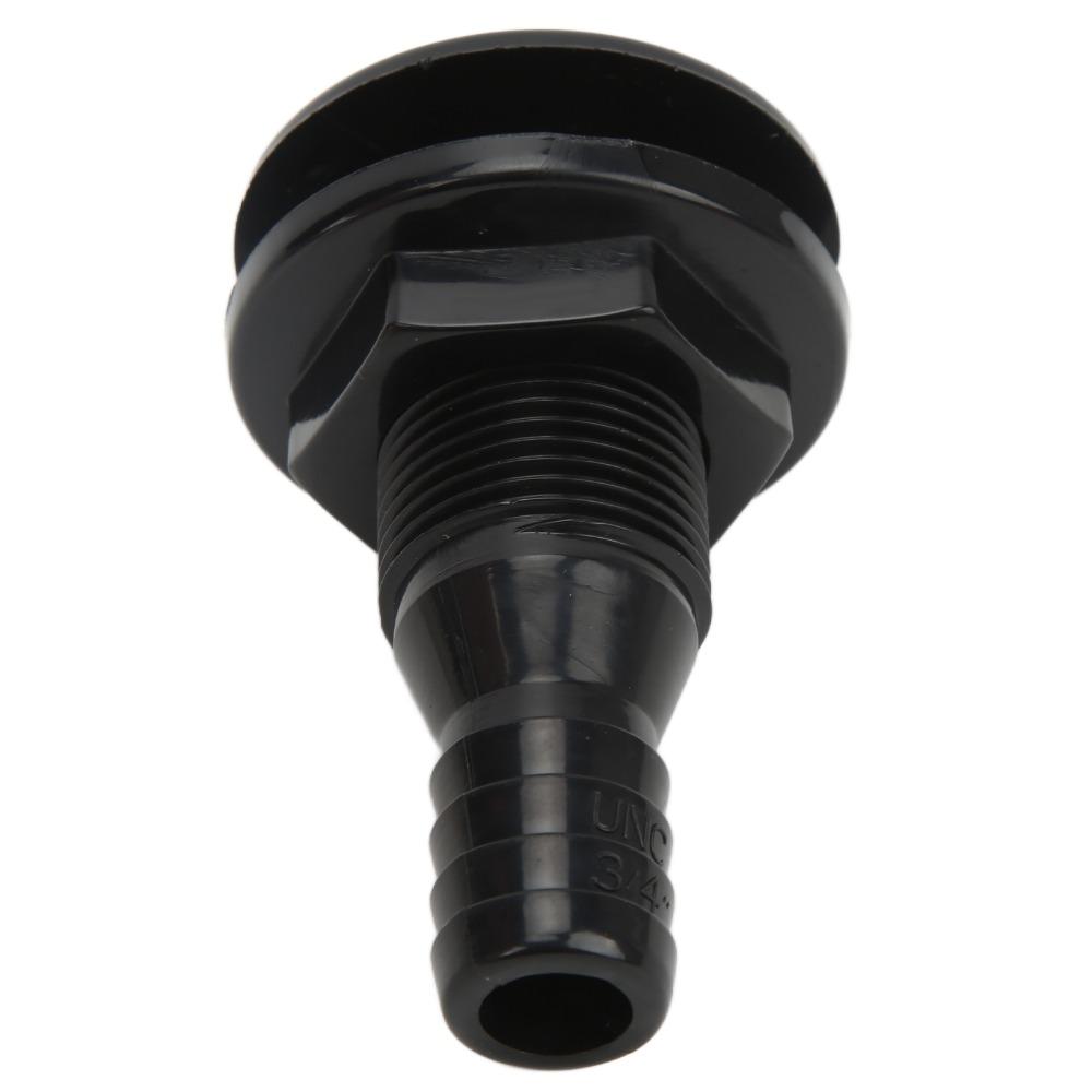 Multi-size Boat Through Hull Connector ABS Plastic Drain Outlet Thru Hull Fitting Marine