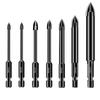 10pcs/set Professional Tile Drill Bit Precision Cross Drill Bit  Concrete Drilling