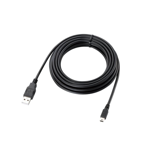 ELECOM RoHS Compliant & Environmentally Friendly Package Eco USB Cable USB2.0 A-miniB Type 5m Black U2C-JM50BK