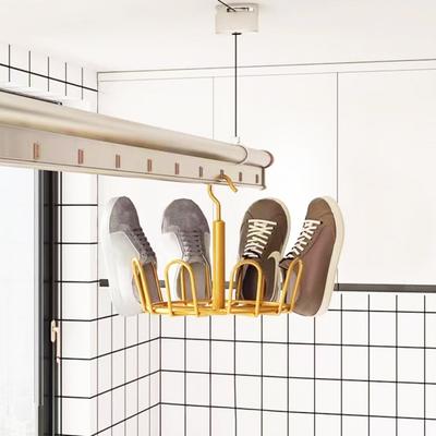 Yousheng 4 Pezzi Stendibiancheria per Scarpe Alta Durata Forte Portata Multiuso Appendi Scarpe Organizzatore Storage con Gancio